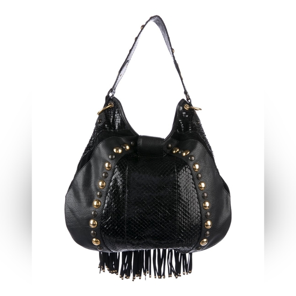 GUCCI Large Babouska Python-Trimmed Hobo - Picture 4 of 5